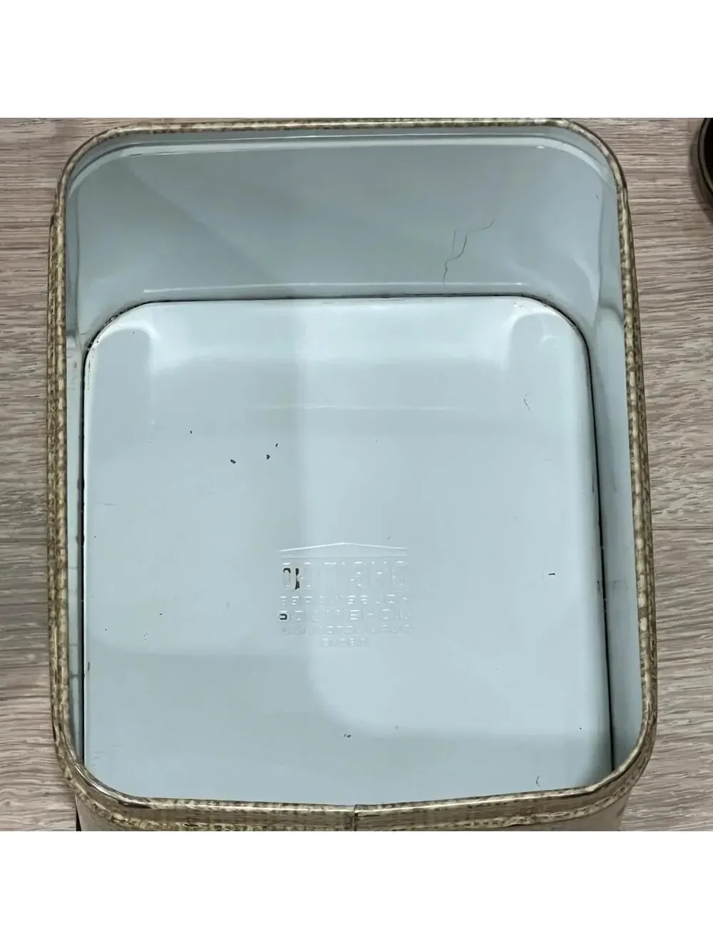 Vintage Tin Canisters Chein Co Brown Retro Kitchen TEA & COFFEE CANISTERS